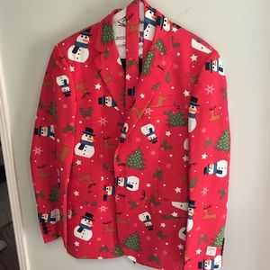 Christmas suit - pants - jacket and tie